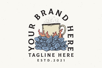 wild coffee illustration design