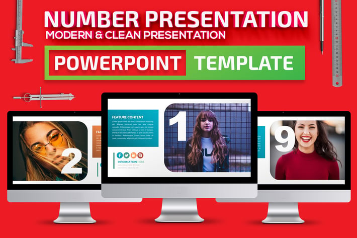 Number Powerpoint Presentation Template