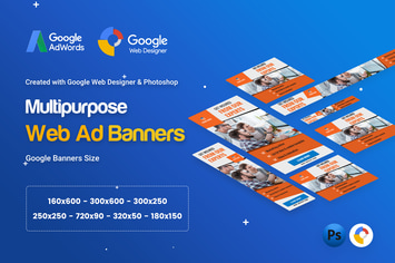 Multi Purpose, Business Banner Ad - GWD & PSD