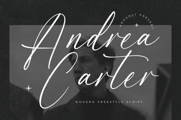 Andrea Carter Modern Freestyle Script