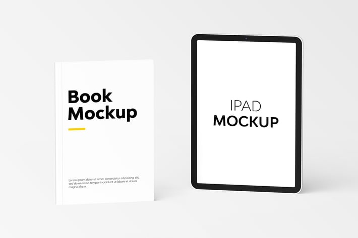 Book & iPad Mockup