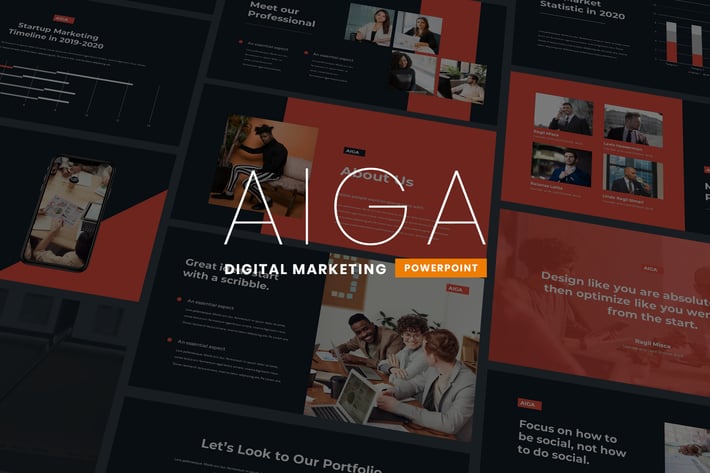 Aiga - Digital Marketing Powerpoint