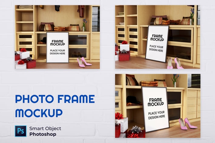 Blank Photo Frame Mockup