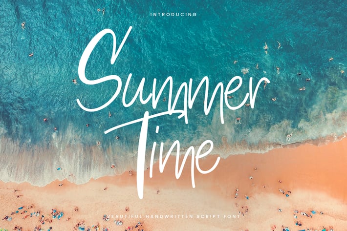 Summertime - Thin Casual Script Font