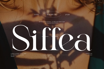 Siffea Elegant Serif Font Typeface