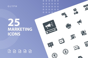 Marketing Glyph Icons