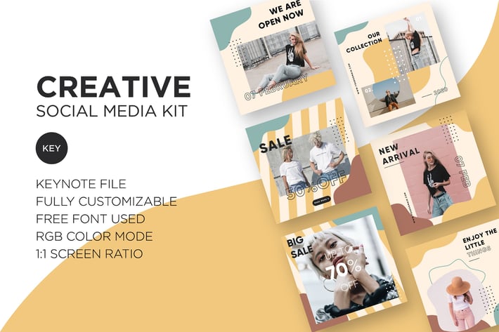 Creative Social Media Kit - Keynote