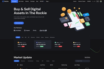 Rockie - Crypto Exchange HTML Template