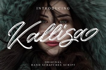 Kallisa - Handrawn Brush Font