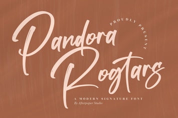  Pandora Rogtars Modern Signature Font