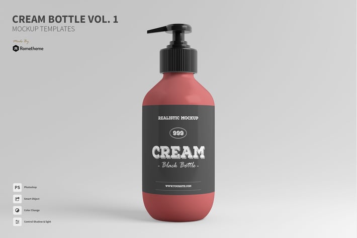 Cream Bottle vol.01 - Mockup