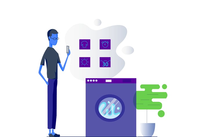 Smartthing for Washing Machine Illustration