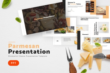 Parmesan Cheese Modern Powerpoint Template
