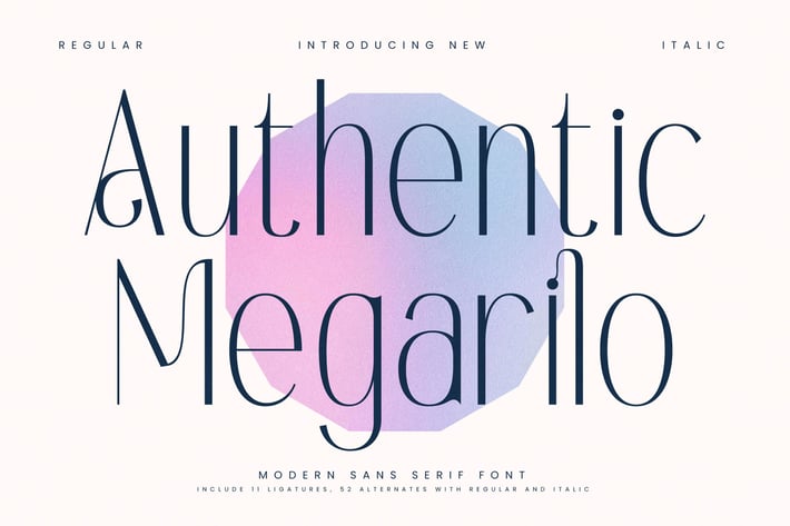 Authentic Megarilo Modern Sans Serif