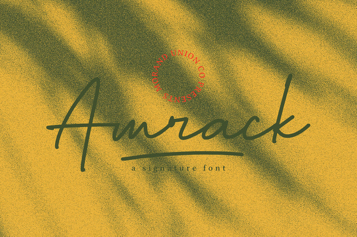 Amrack Signature Font