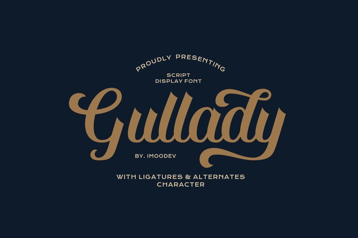 Gullady - Handwritten Cursive