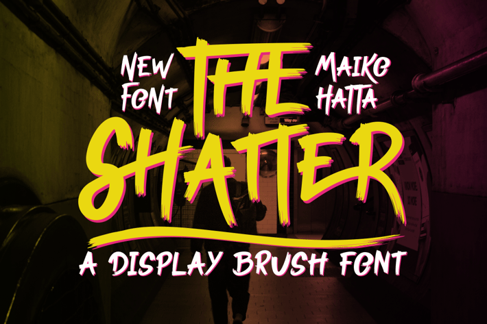 Shatter - Display Brush Font