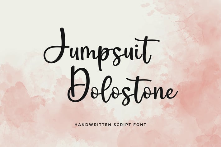 Jumpsuit Dolostone Calligraphy Font