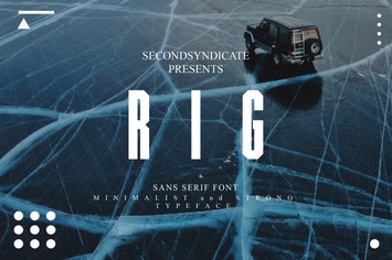 RIG - Sans Serif Font