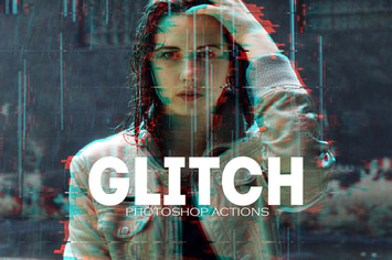 Glitch Photoshop PSD Actions