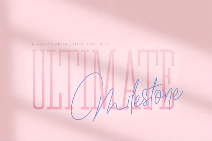 Ultimate Milestone Font Duo