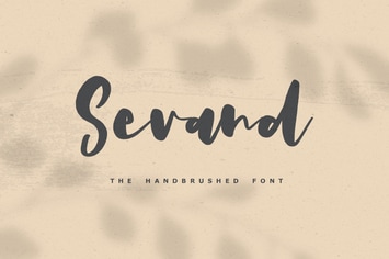 Sevand - The Handbrushed Font