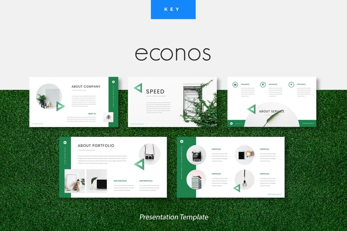 Econos - Creative Keynote Presentation Template