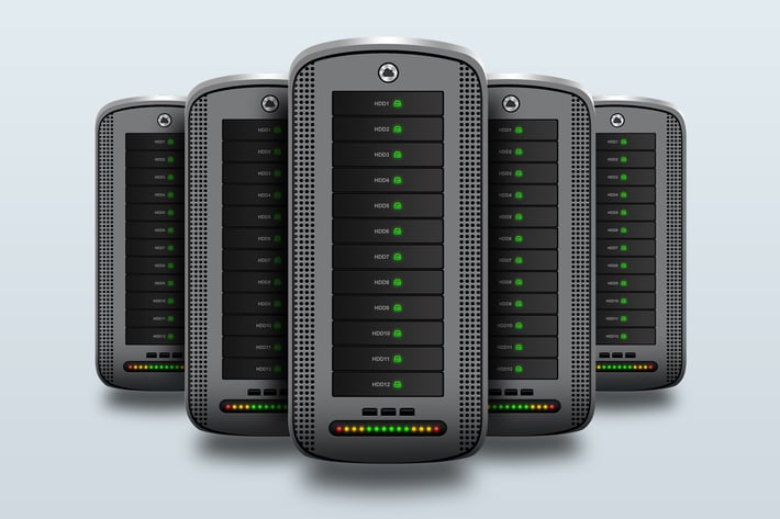 Hosting Server Pro Series GRAY Front View