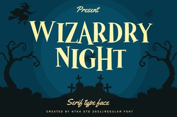Horror Font - Wizardry Night