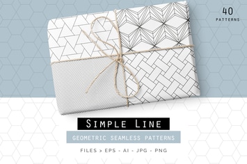 Simple Line Geometric Patterns
