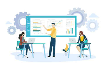 Creative flat design business concept