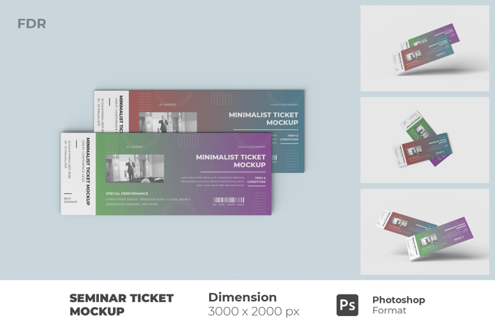 Seminar Ticket Mockup