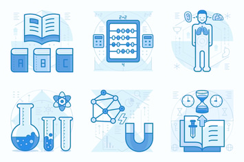 Education and Science UI UX Illustration