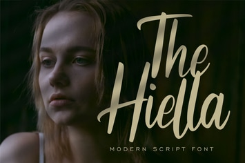 The Hiella | Modern Script Font