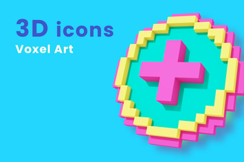 Voxel Art UI Icons