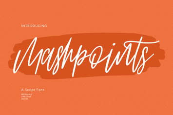 Mashpoints Handwritten Script Font