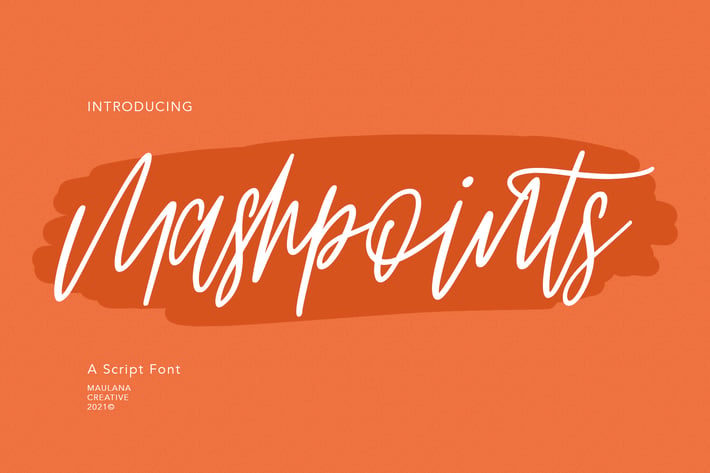 Mashpoints Handwritten Script Font