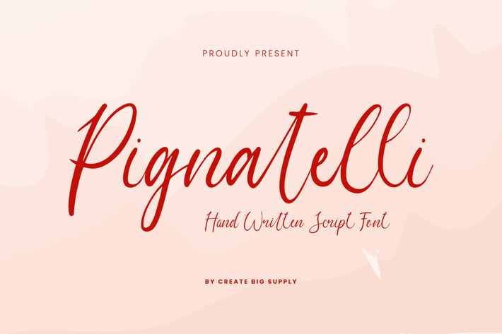 Pignatelli Playful Modern Handwritten Script Font