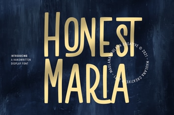 Honest Maria Display Font