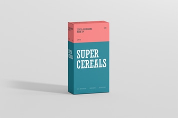 Cereals Box Mockup - Slim Size