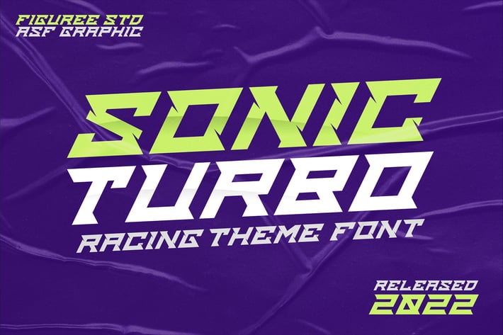 Sonic Turbo - Racing Theme Font