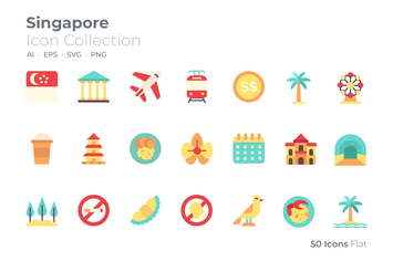 Singapore Color Icon