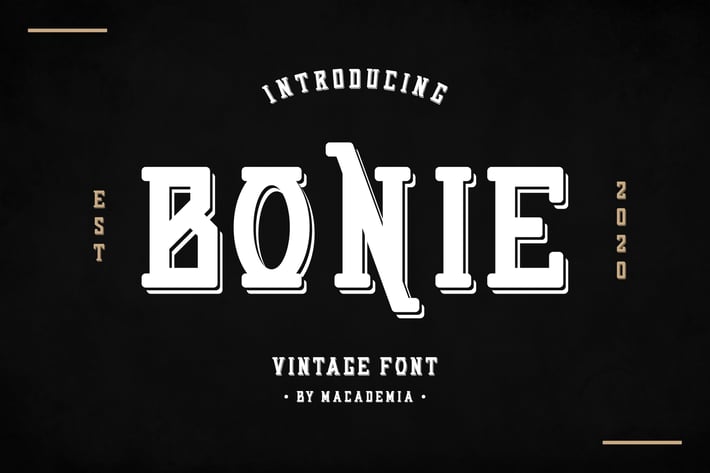 Bonie - Vintage Font