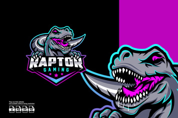 Raptor Esport Logo Template