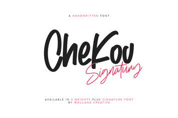 Chekov Handwritten Free Signature Font Typeface