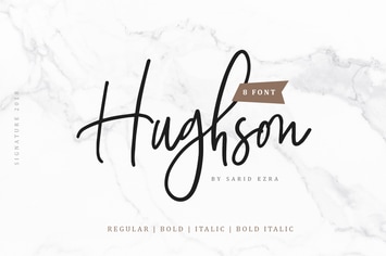 Hughson Script (8 Fonts)