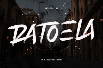 Ratoela Brush Font
