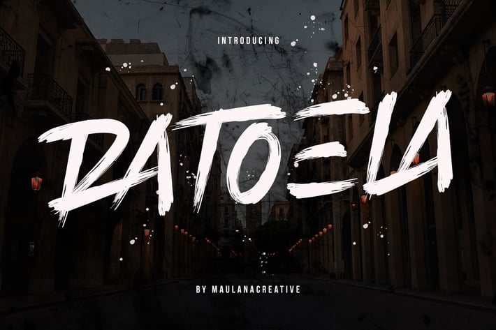 Ratoela Brush Font
