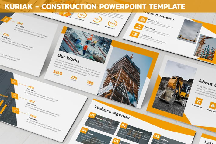 Kuriak - Construction Powerpoint Template