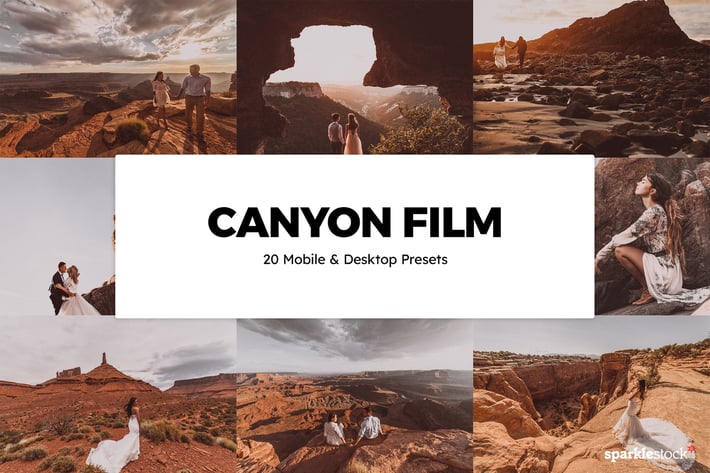 20 Canyon Film Lightroom Presets & LUTs
